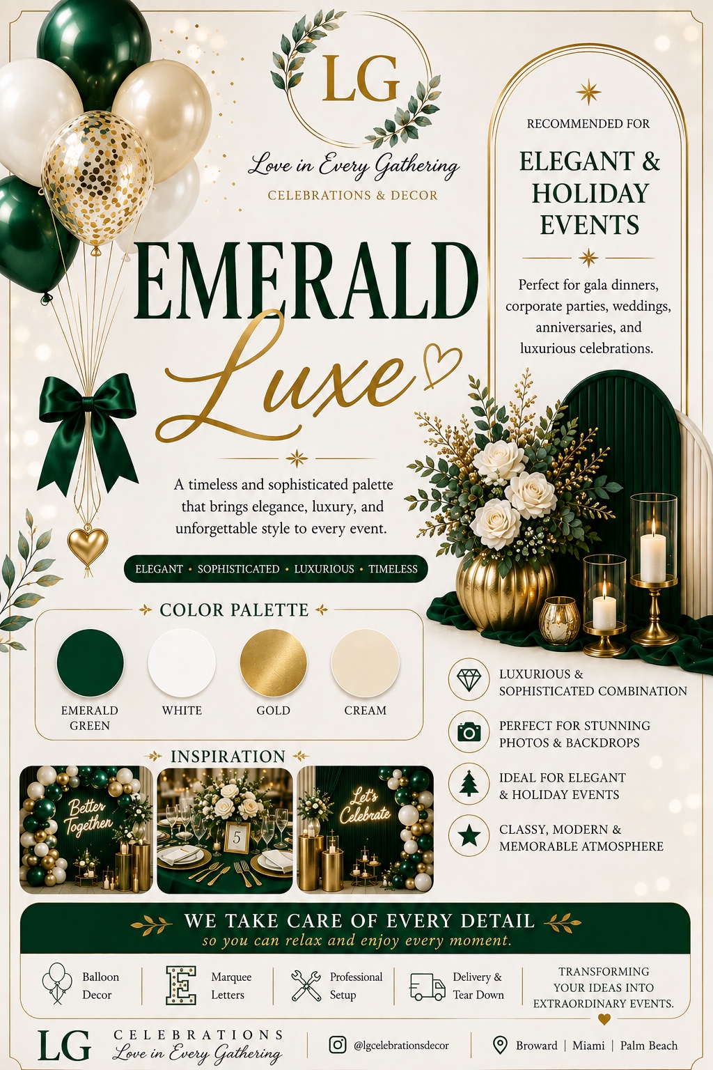 Emerald Luxe color collection