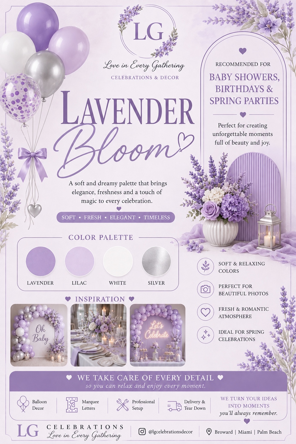 Lavender Bloom color collection
