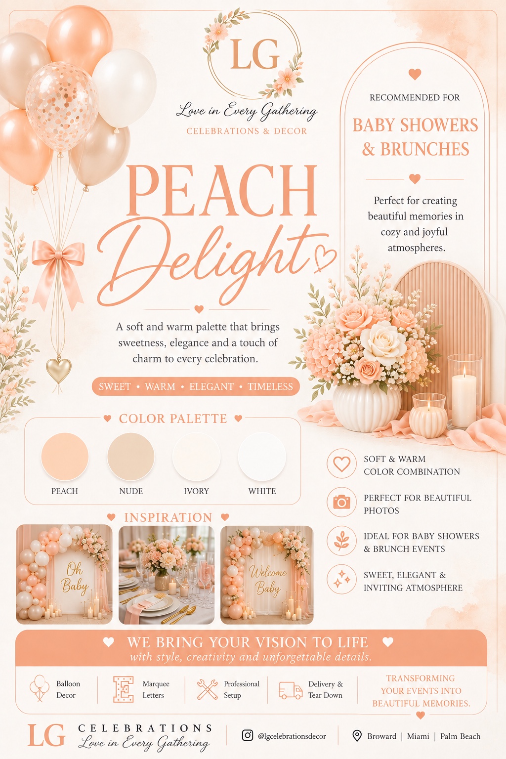 Peach Delight color collection
